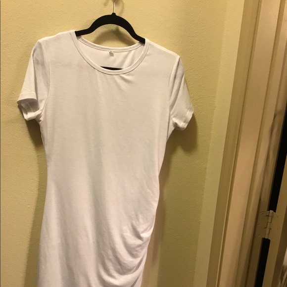 White T-shirt Dress - Picture 1 of 2